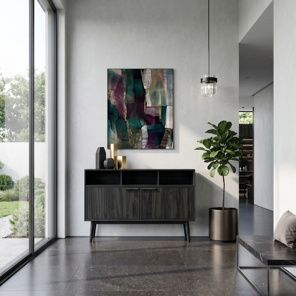 Contemporary Rectangular Console Table For Designer Living Room