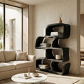Artistic Wooden Standing Shelf For Modern Home