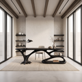 Artistic Tiered Shelf Computer Desk Living Room Office