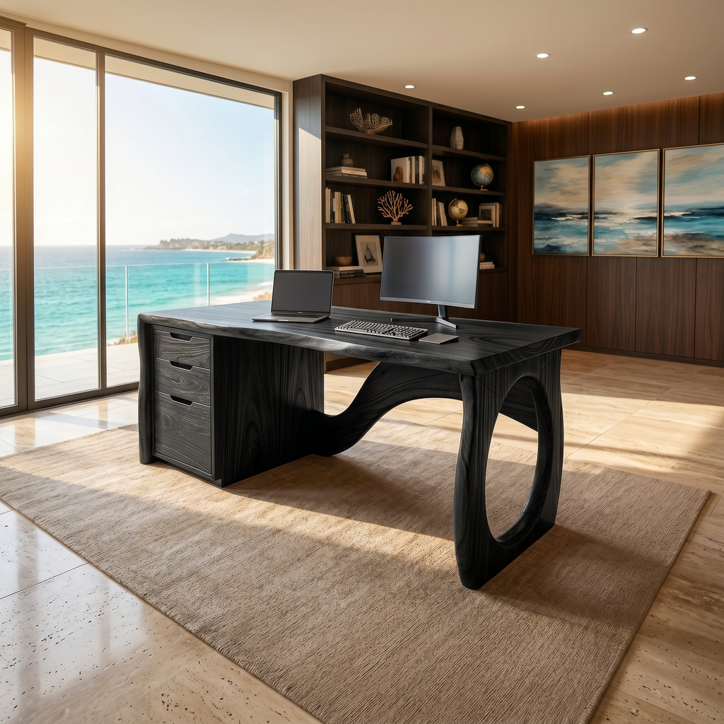Contemporary Executive Desk Designer Workspace