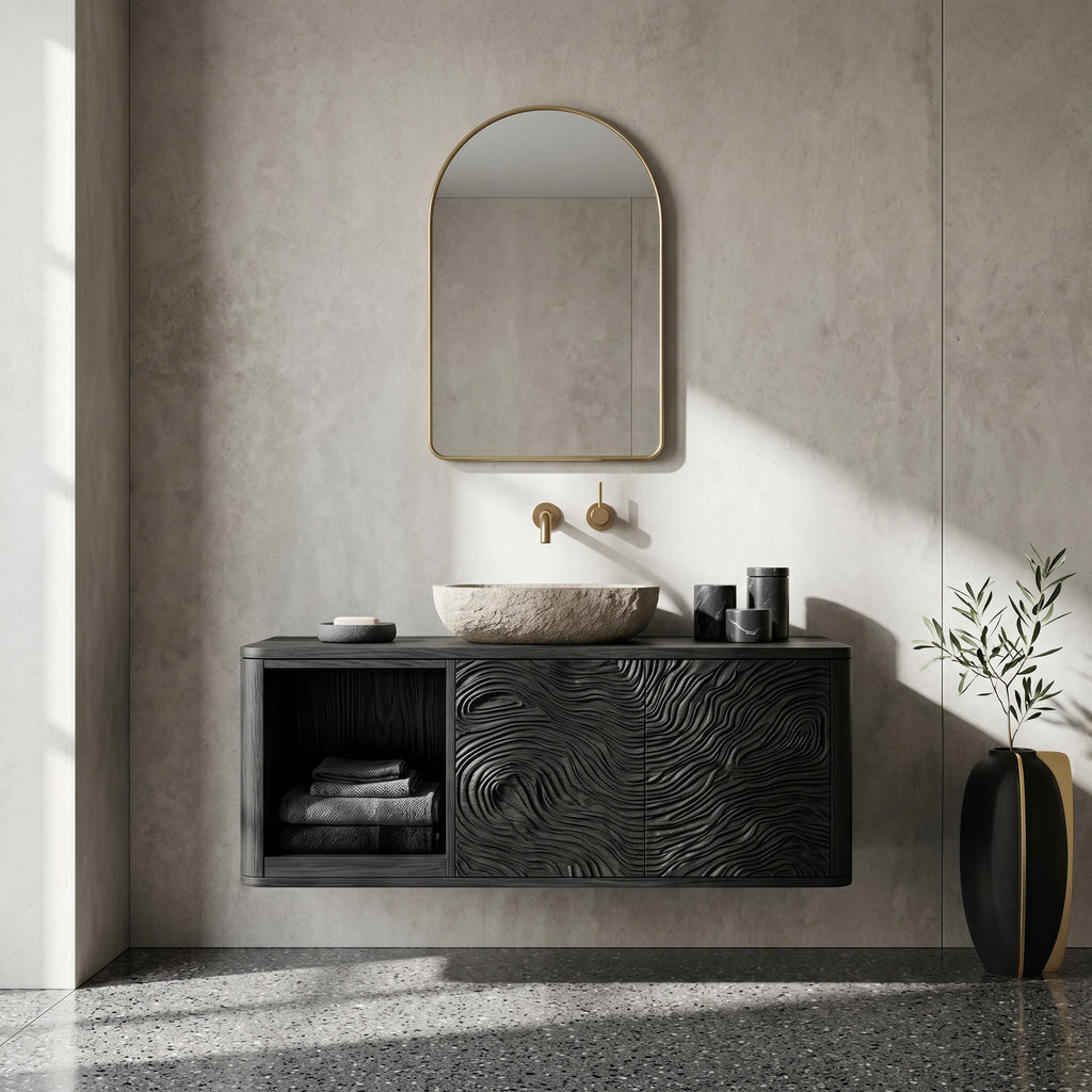 Contemporary Floating Bathroom Vanity For Spa Bathroom