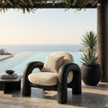 Contemporary Wooden Armchair For Reading Corner - view 4