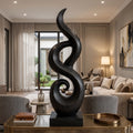 Abstract Wooden Sculpture For Coastal Beach House Decor