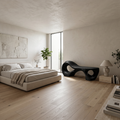 Contemporary Arched Cutout Bench For Courtyard Interior Area