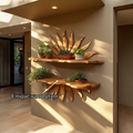 Boho Sun Wall Shelf For Living Room And Interior Decor