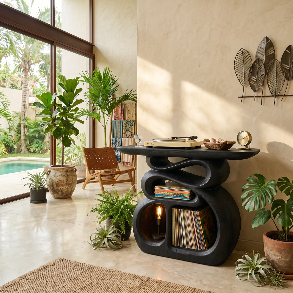 Contemporary Audio Stand For Entertainment Lounge Interior