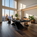 Contemporary Organic Edge Dining Table For Dining Interior