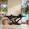 Contemporary Infinity Console Table Modern Entryway