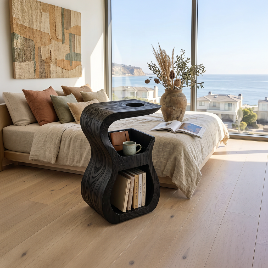 Contemporary Flowing Drink Table For Open Concept Interior