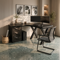 Contemporary Corner Executive Desk Home Office