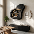 Contemporary Glass Holder Wine Rack Shelf For Dining Room