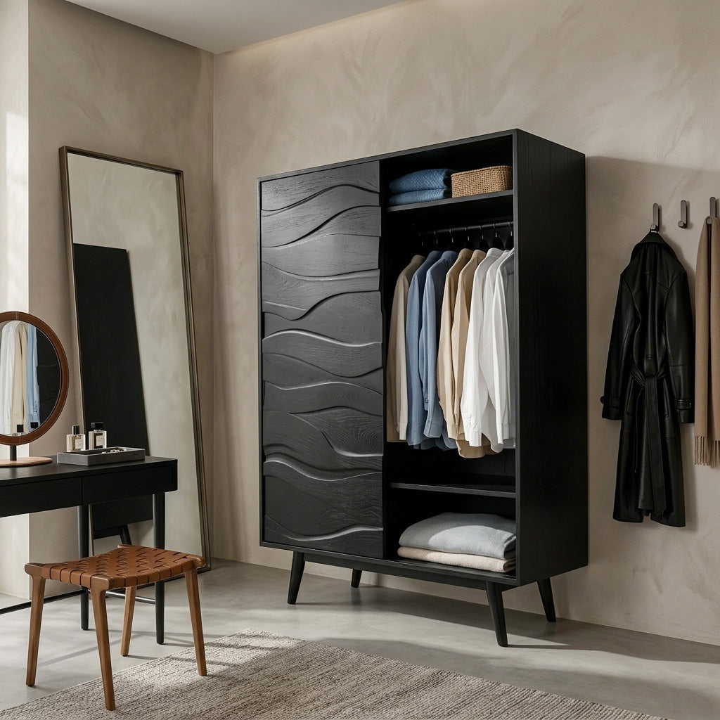 Artistic Sculptural Wardrobe For Bedroom Decor Interior