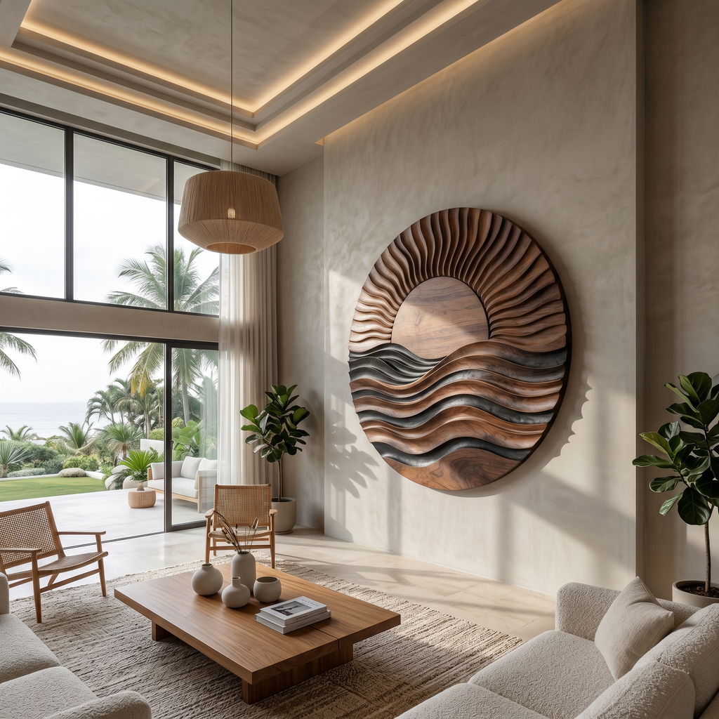 Contemporary Mountain Landscape Wall Art For Living Room