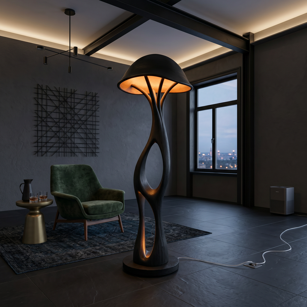 Contemporary Dome Mushroom Floor Lamp For Bedroom