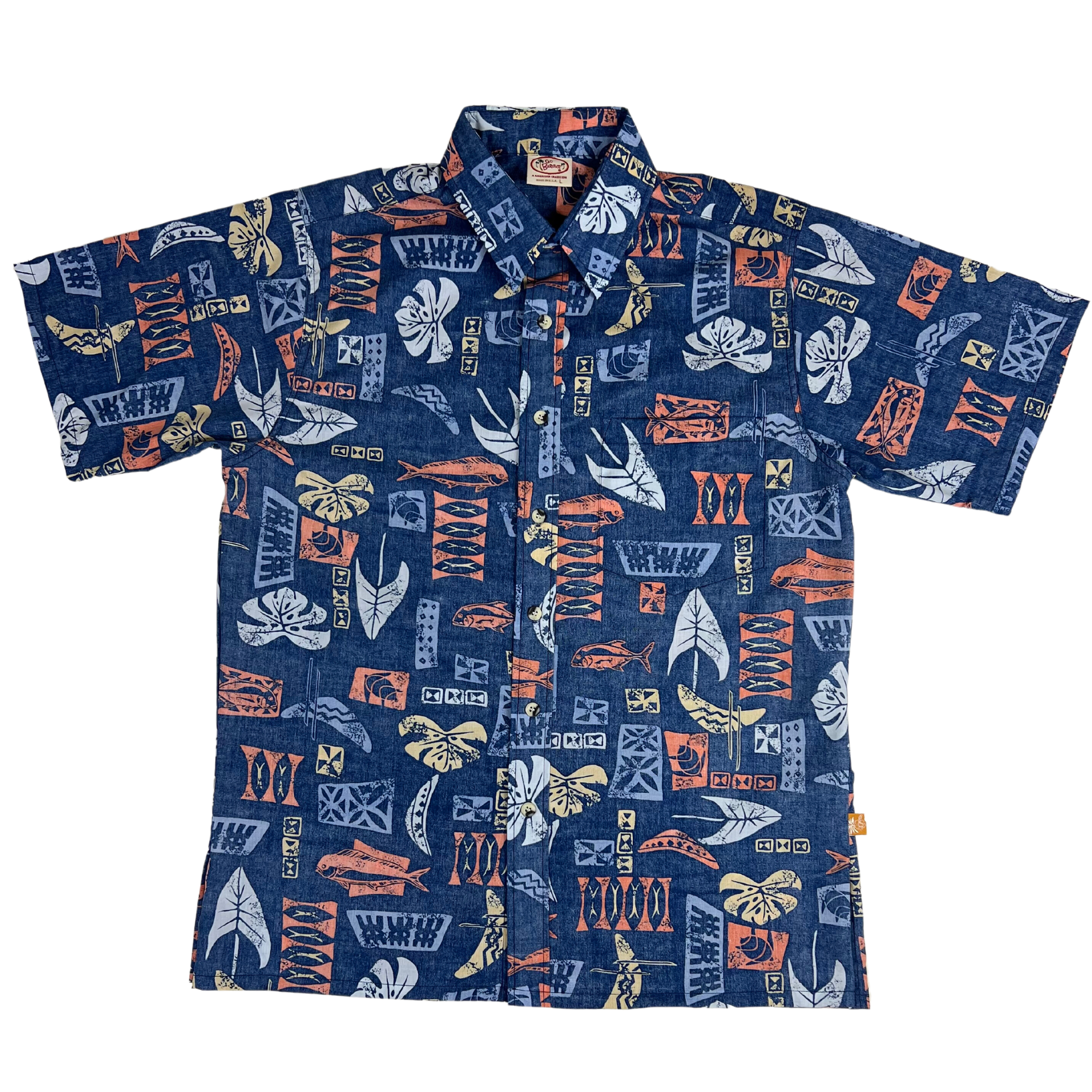 Mahi Mahi Reverse (Blue) Hawaiian Shirts