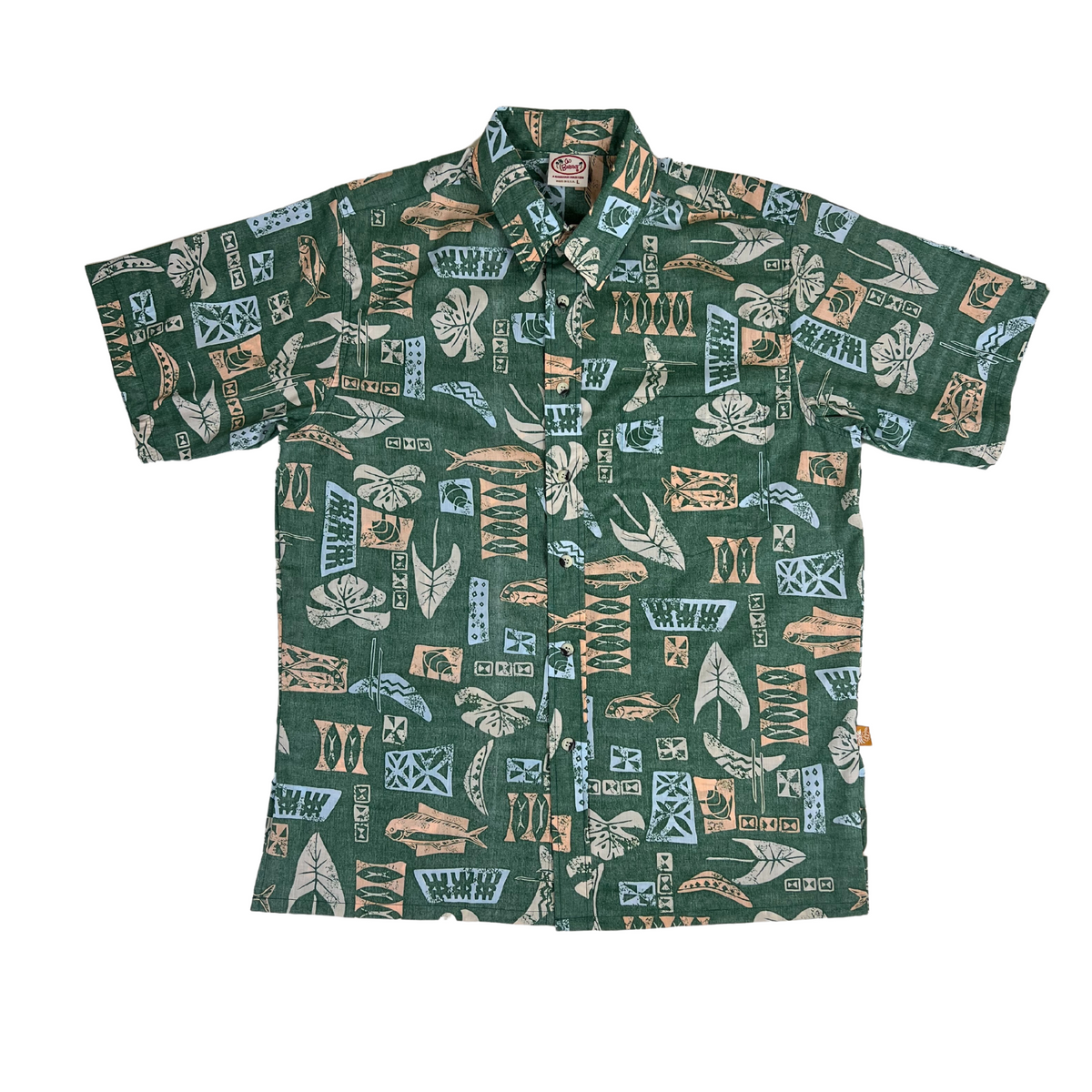 Mahi Mahi Reverse (Sage) Hawaiian Shirts