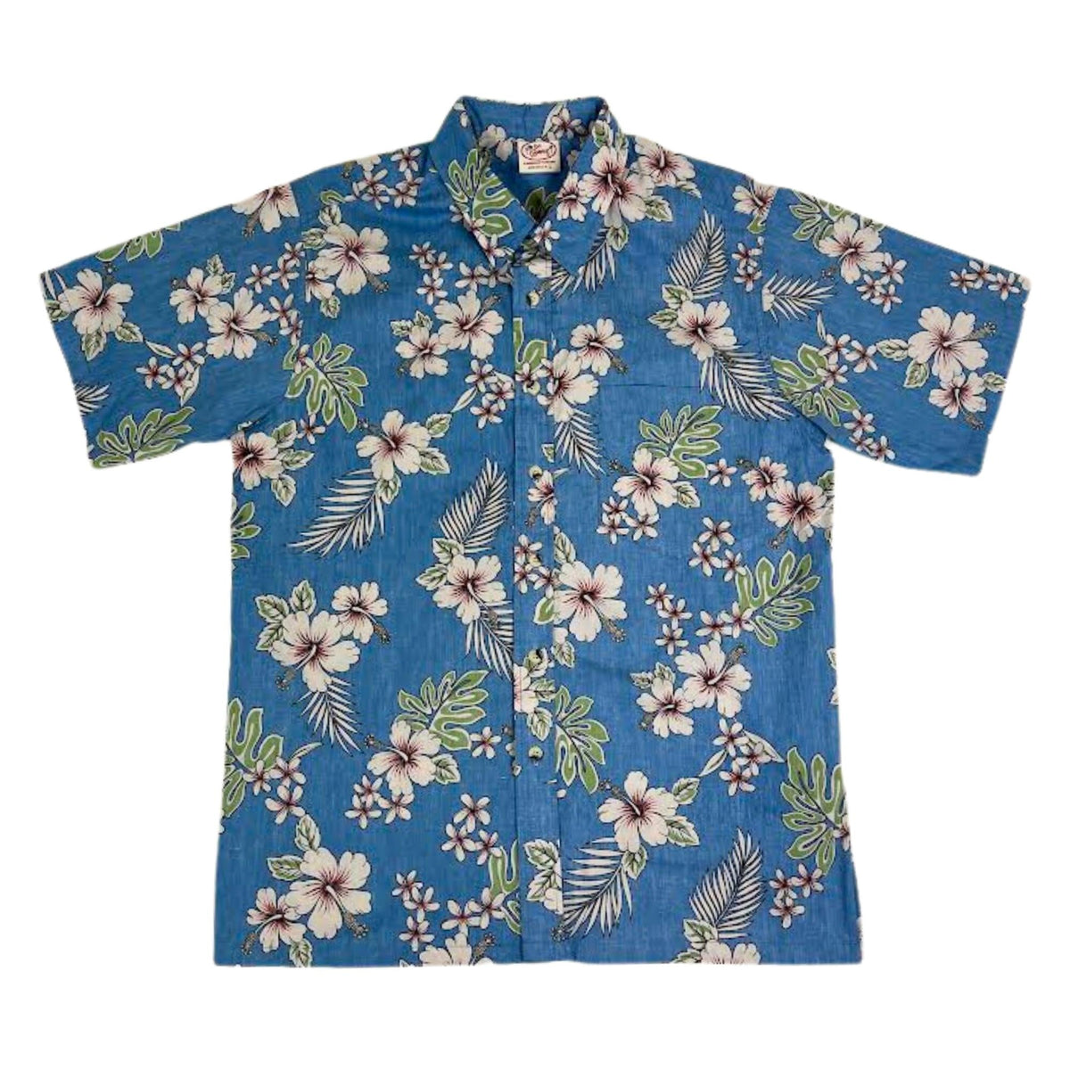 Haole Hibiscus Reverse (Powder) Hawaiian Shirts