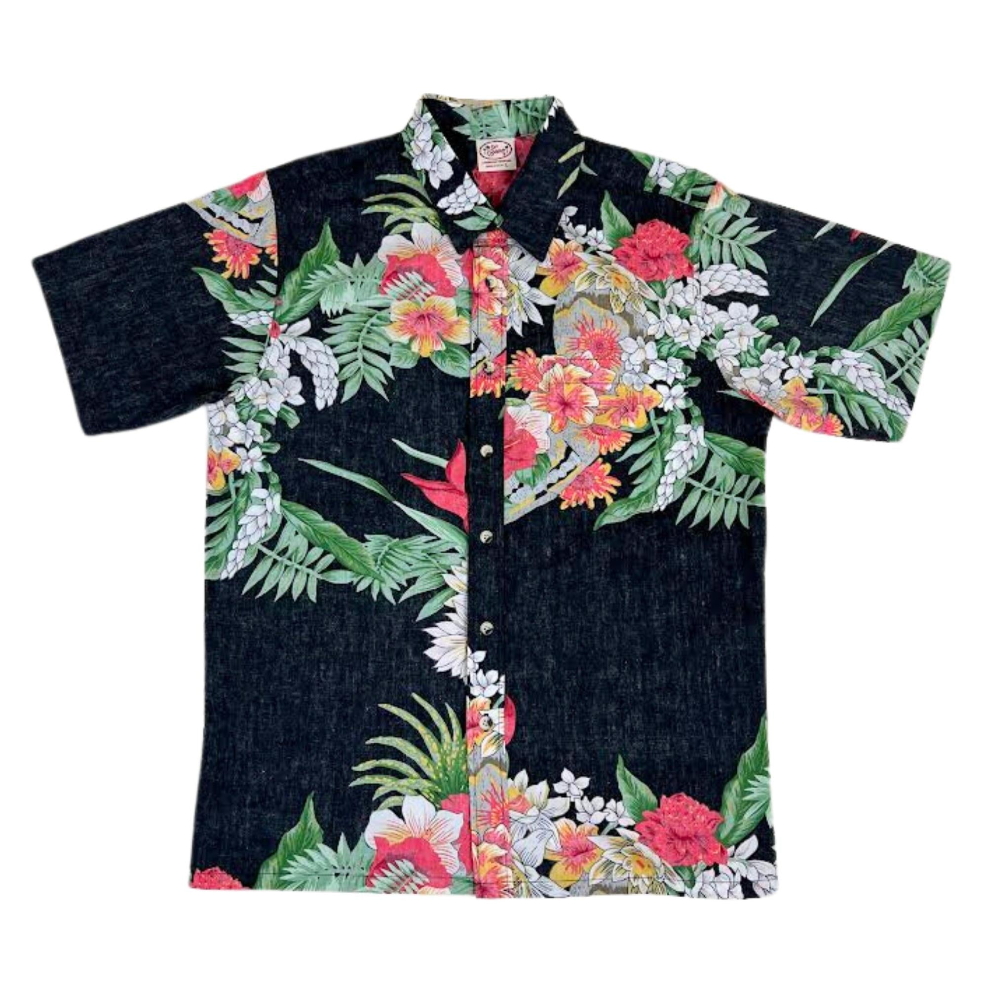Aloha Nui Reverse (Black) Hawaiian Shirts