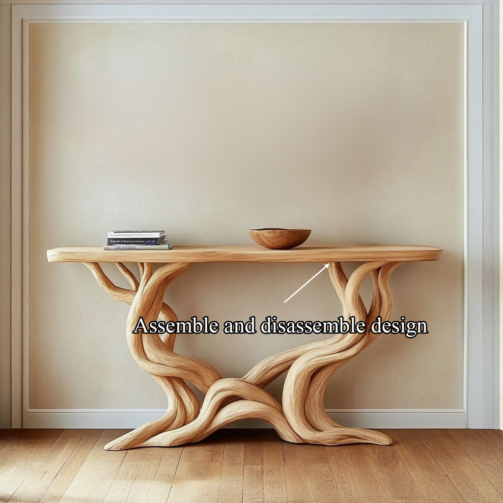 Farmhouse Console Table Solid Wood Handmade Gift - view 6