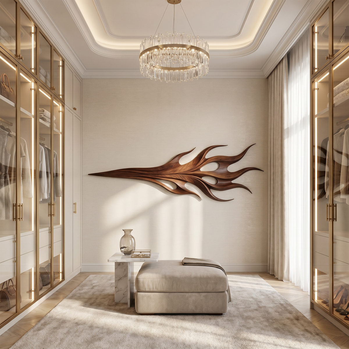 Contemporary Artistic Wall Panel For Boutique Interior Design