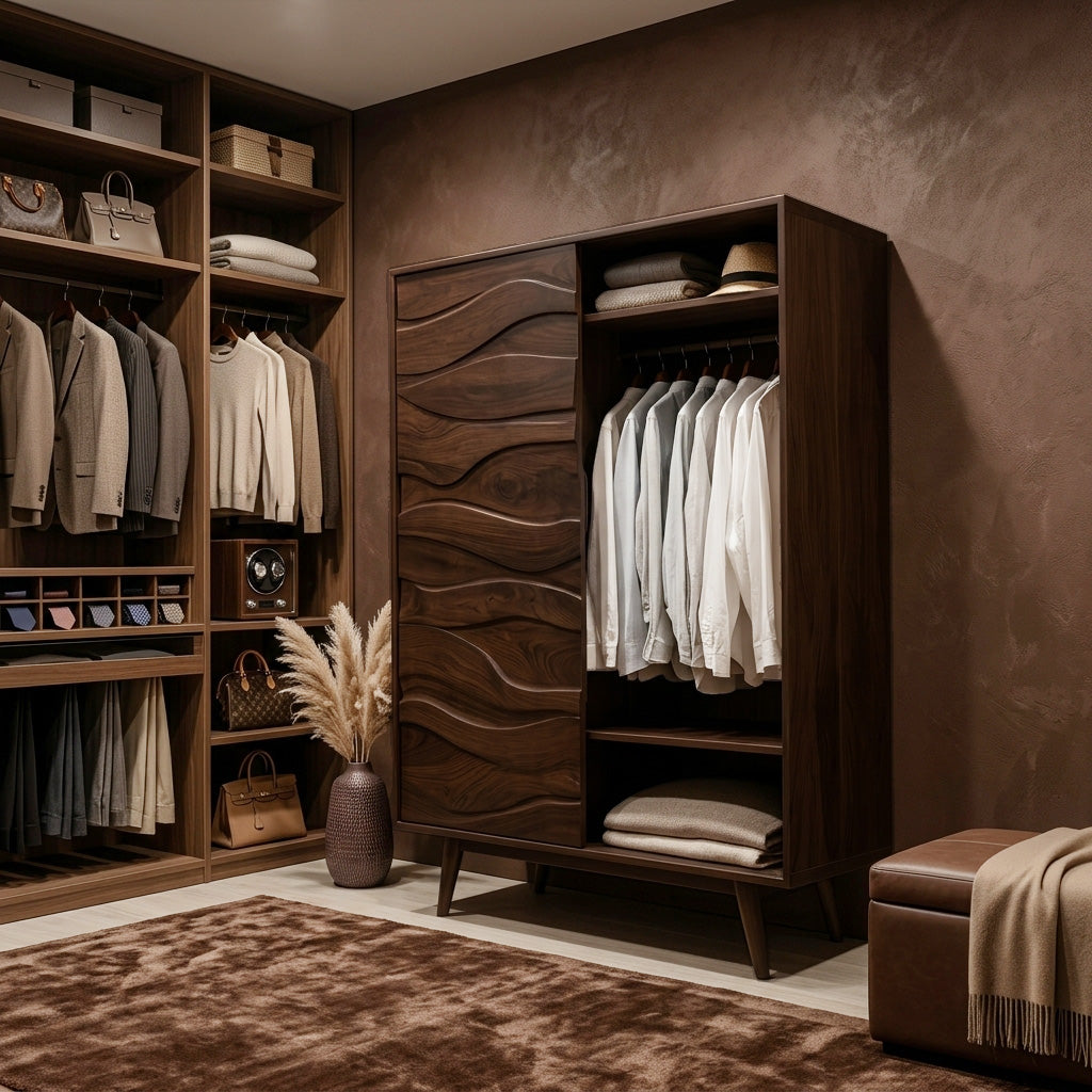 Artistic Sculptural Wardrobe For Bedroom Decor Interior