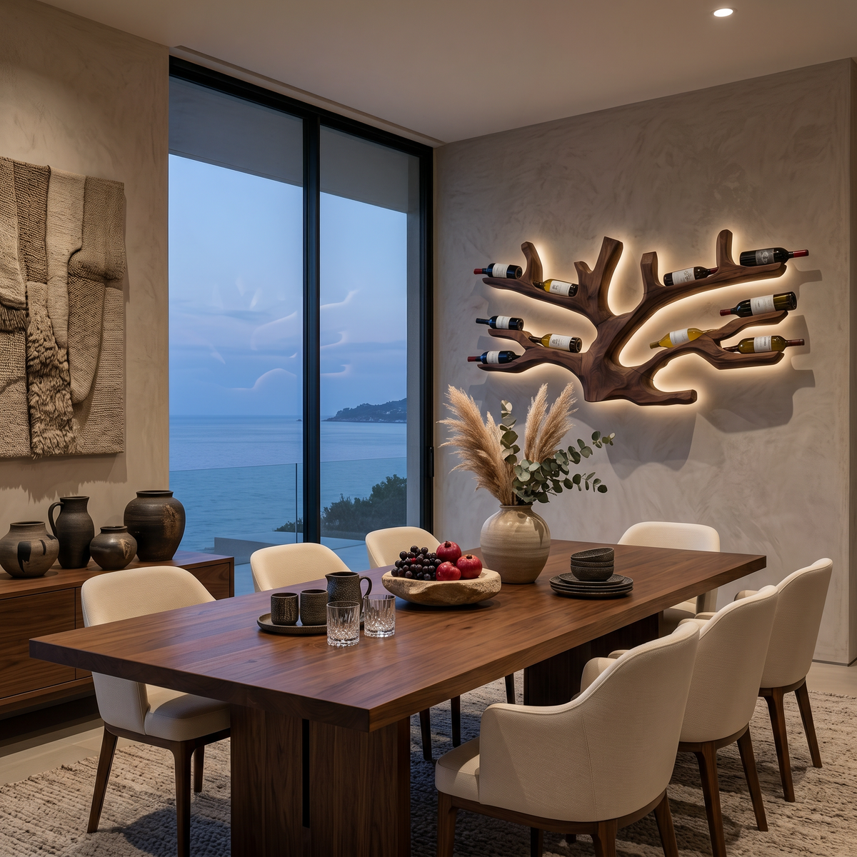 Artistic Wine Holder Wall Rack For Home Bar