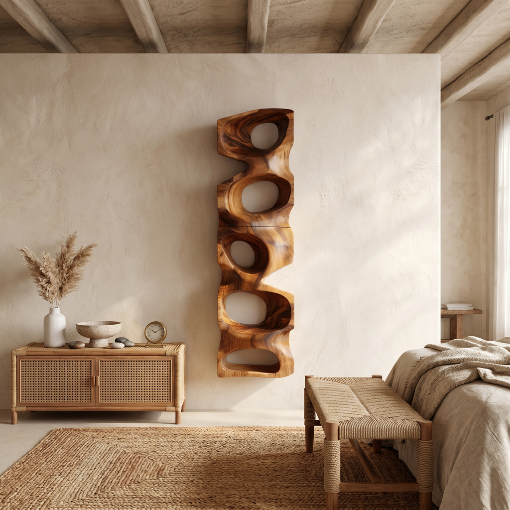 Contemporary Sculptural Display Shelf For Living Room