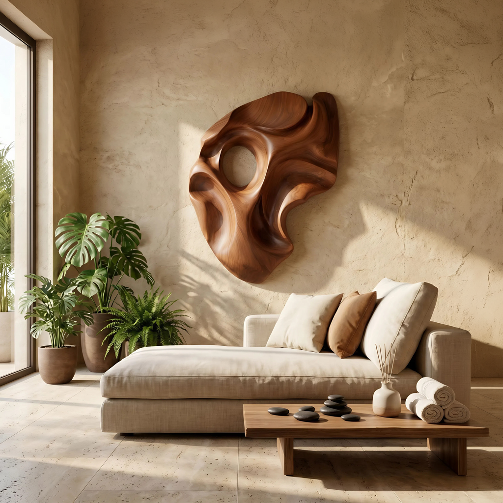 Contemporary Abstract Figure Wall Art Panel For Living Room