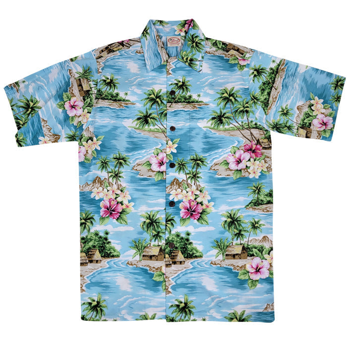Fiji (Aqua) Hawaiian Shirts