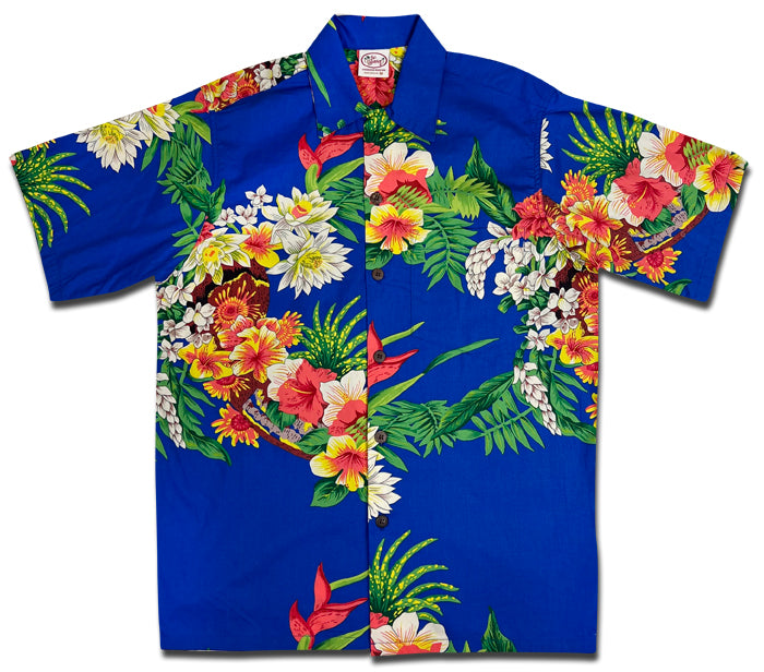 Aloha Nui (Royal) Hawaiian Shirts