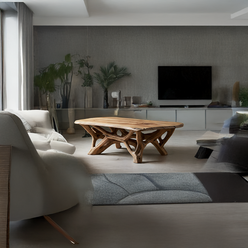 Coffee Table Solid Wood Scandinavian Minimalist Gift - view 2