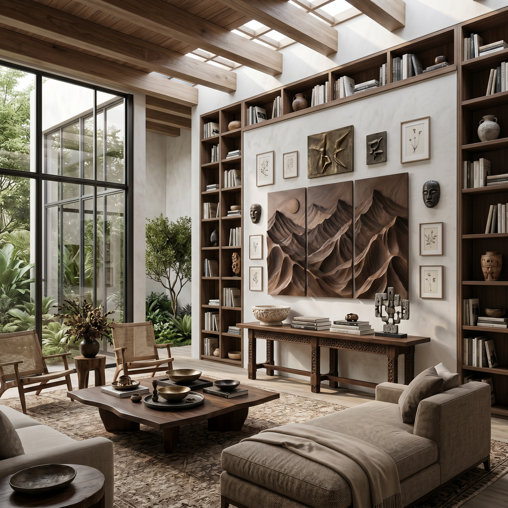 Contemporary Mountain Panel Wall Art For Modern Interior