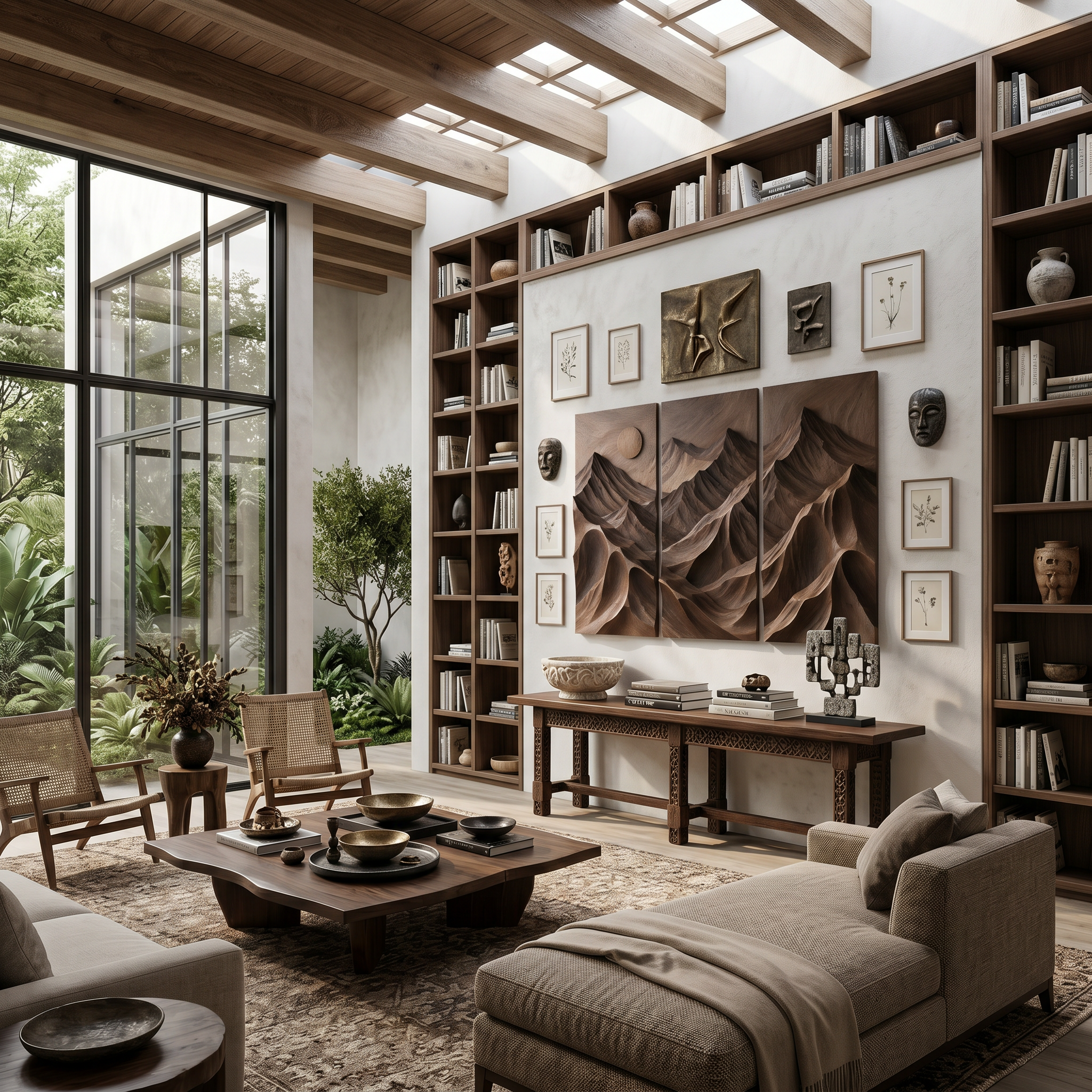 Contemporary Mountain Panel Wall Art For Modern Interior