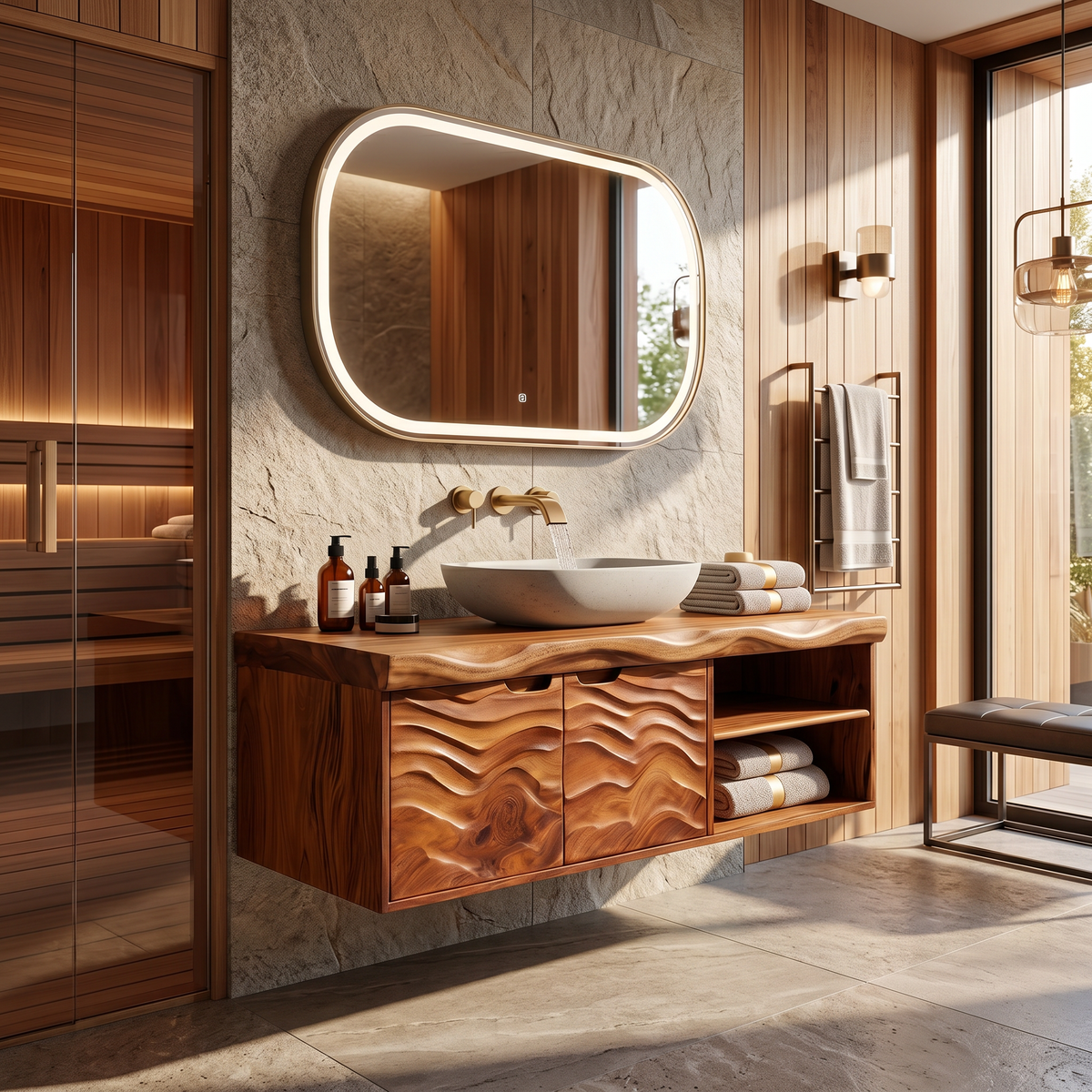Contemporary Bath Cabinet Elegant Master Bathroom