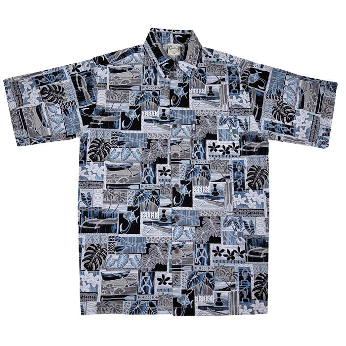 Makau (Charcoal) Hawaiian Shirts