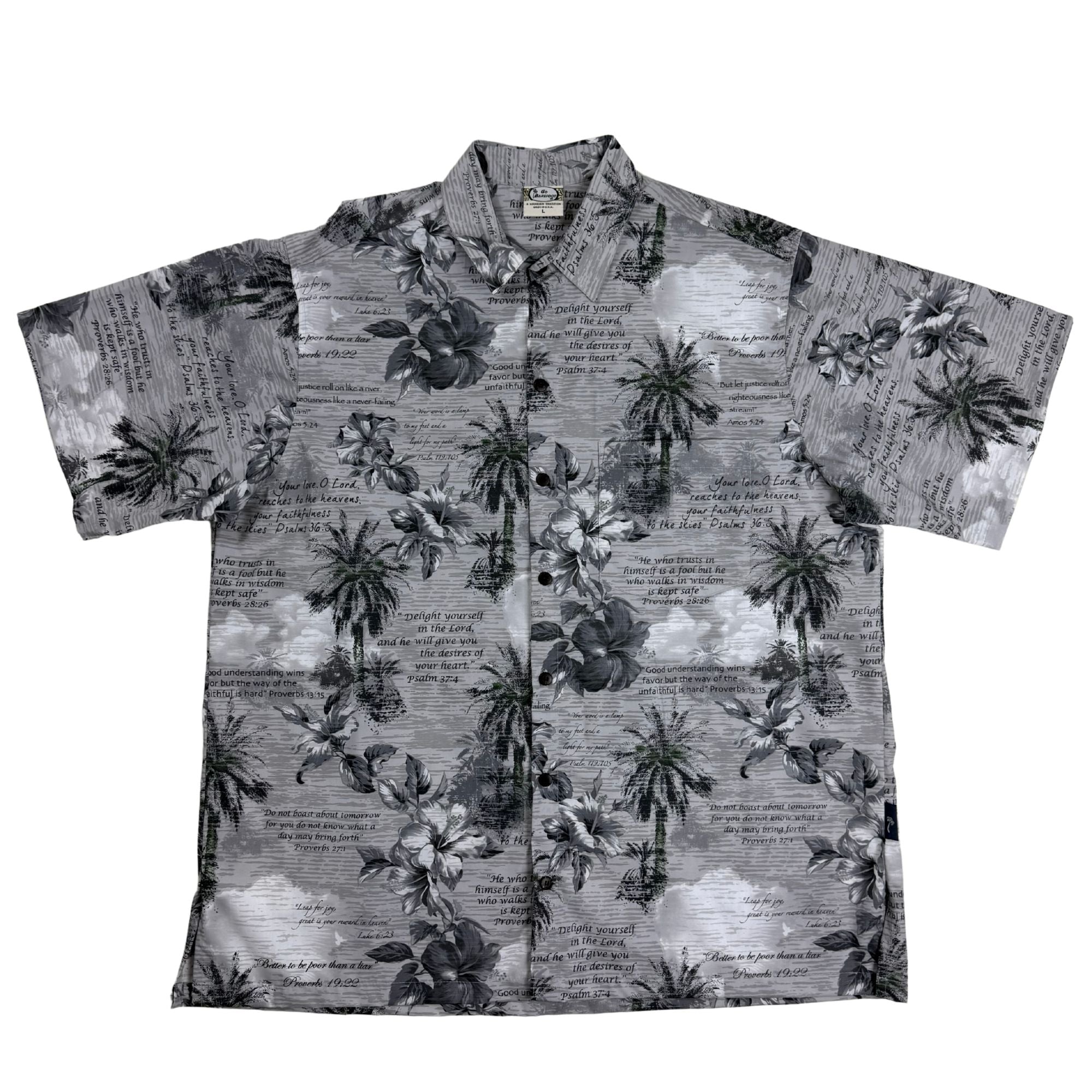 Aloha Proverbs (Silver) Hawaiian Shirts