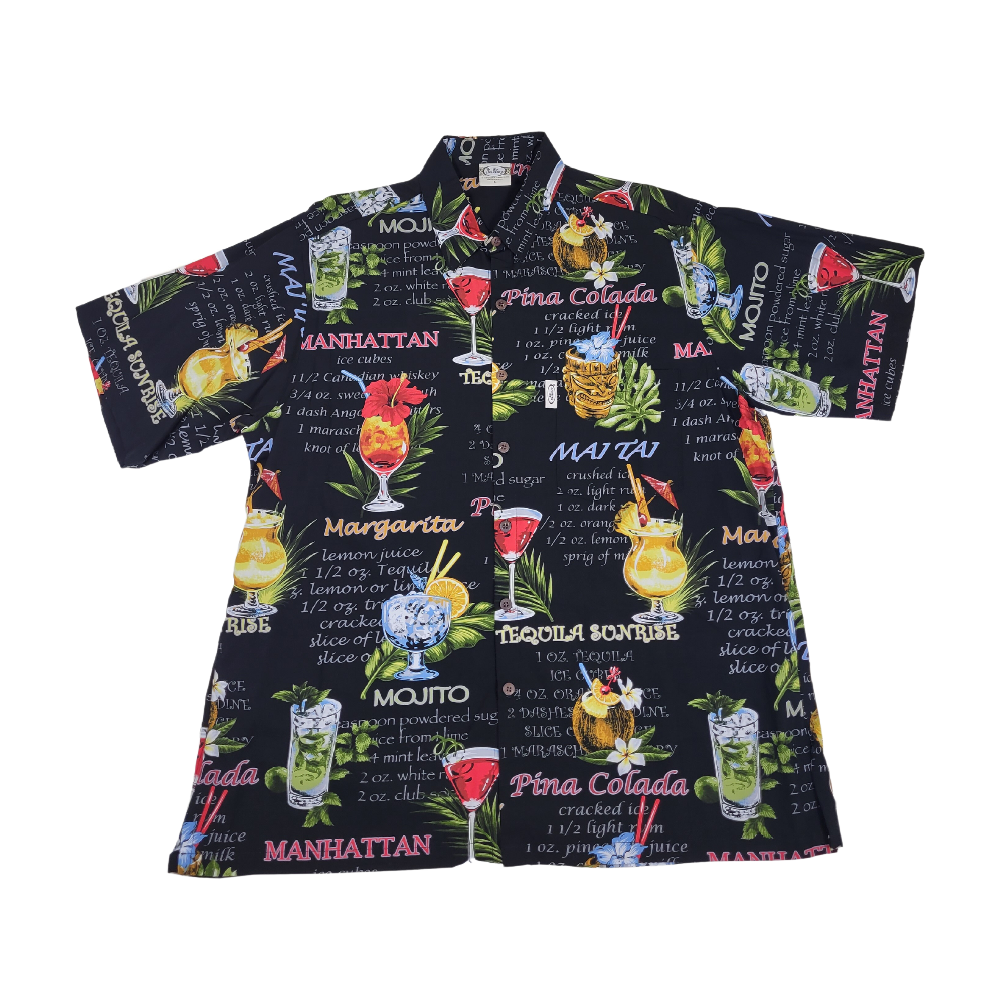 Drinks (Black) Hawaiian Shirts