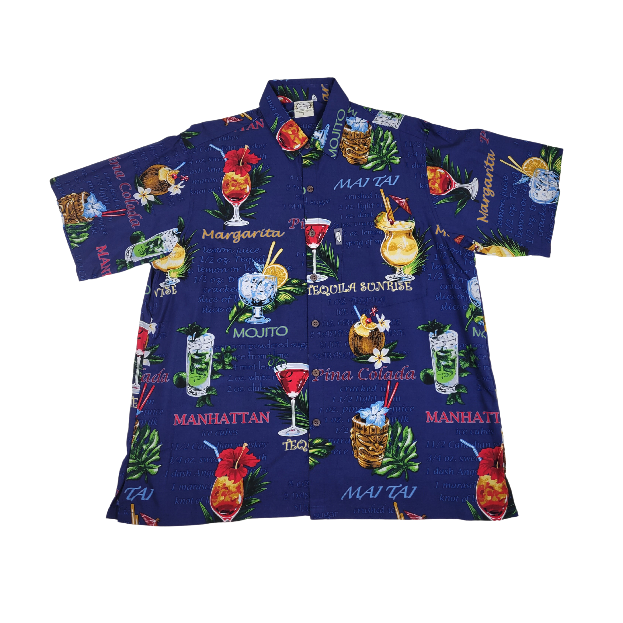 Drinks (Blue) Hawaiian Shirts