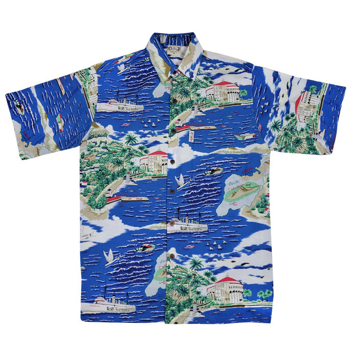 Catalina (Blue) Hawaiian Shirts