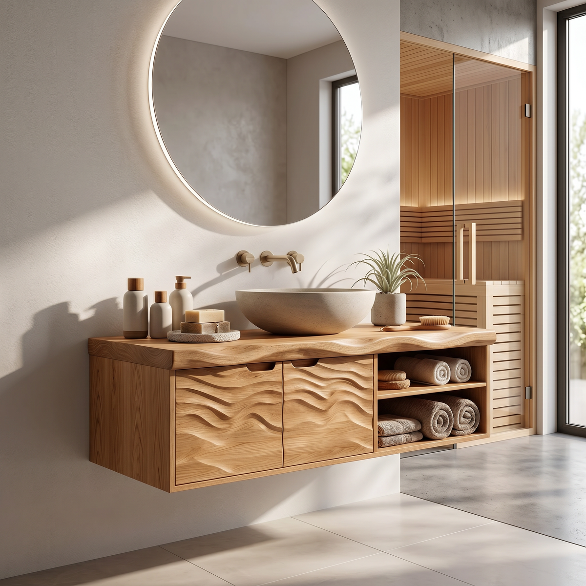 Contemporary Bath Cabinet Elegant Master Bathroom