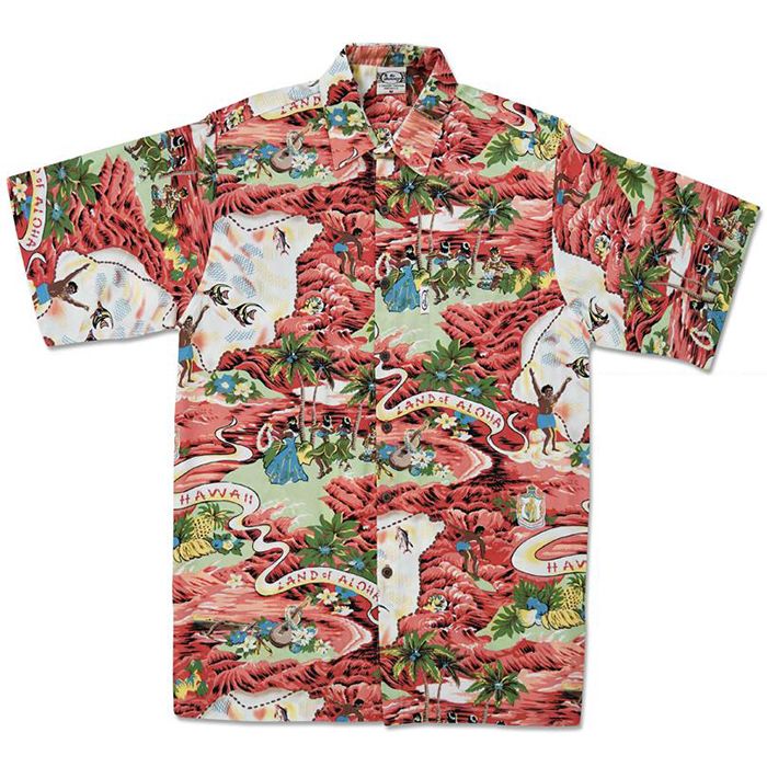 Land of Aloha (Red) Hawaiian Shirts