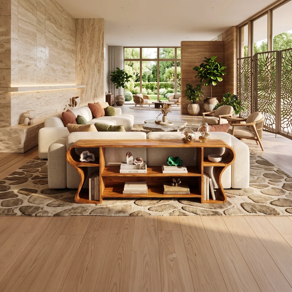 Contemporary Display Console Table For Living Area