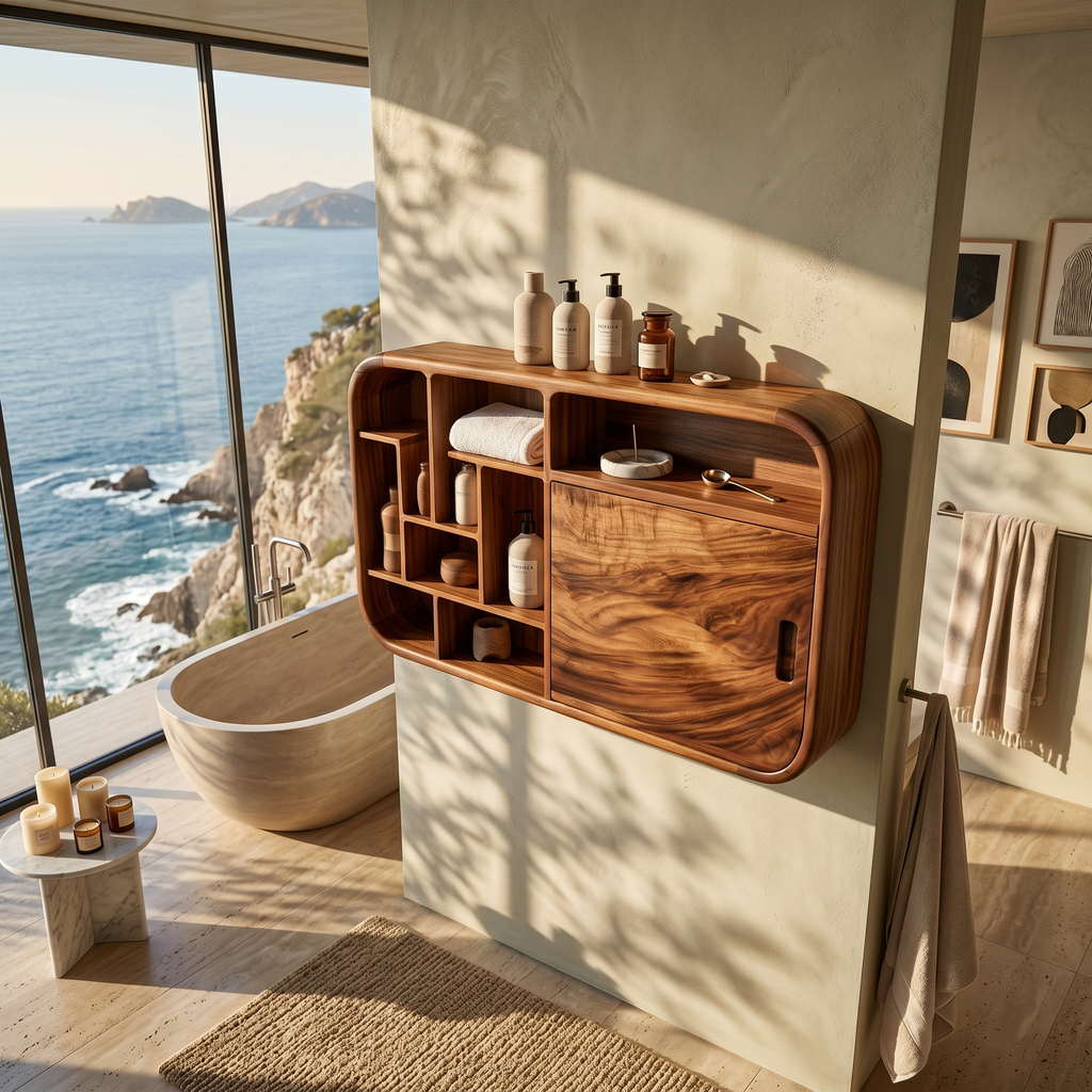 Contemporary Capsule Bathroom Cabinet Modern Bathroom