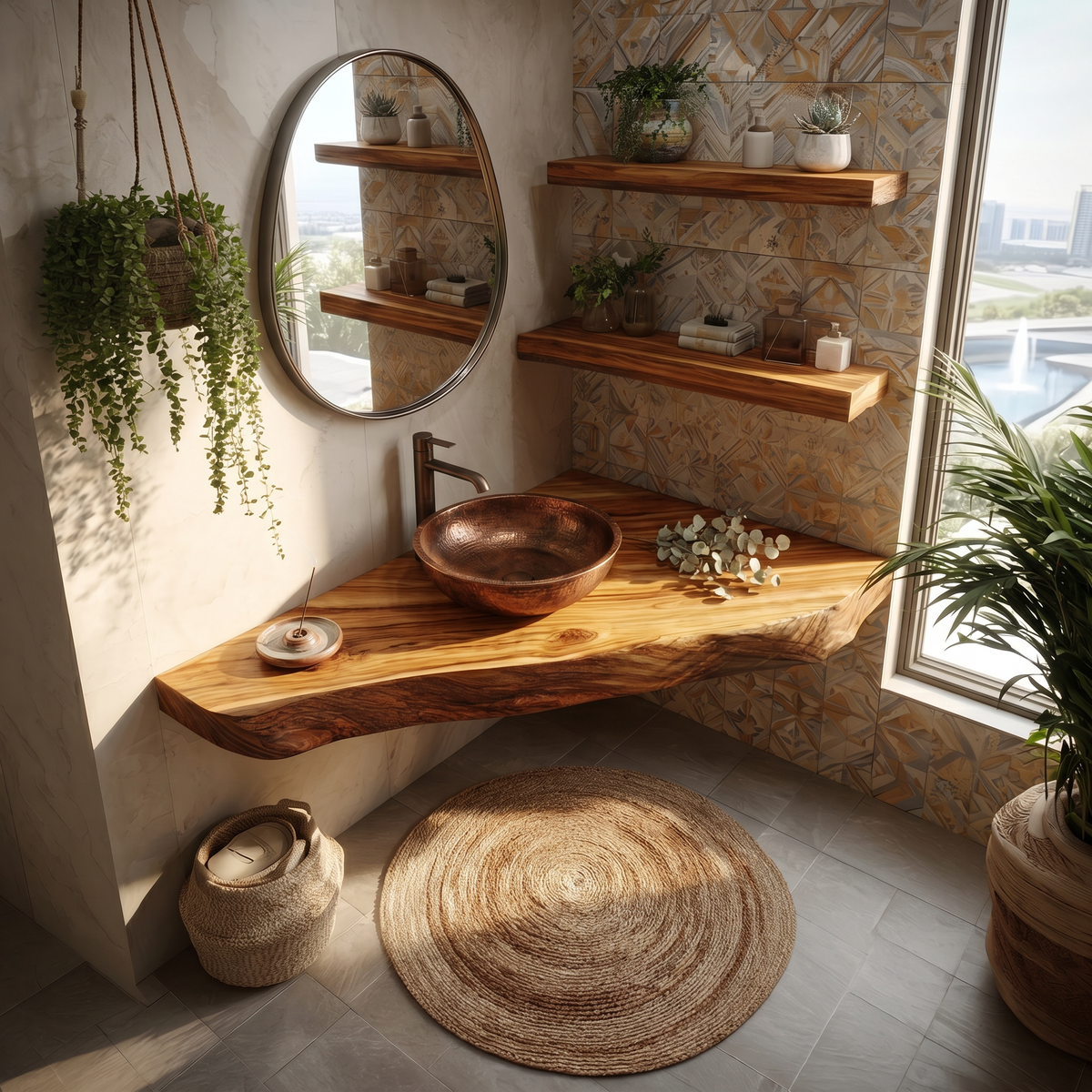 Coastal Wall Mounted Vanity Ocean View Home