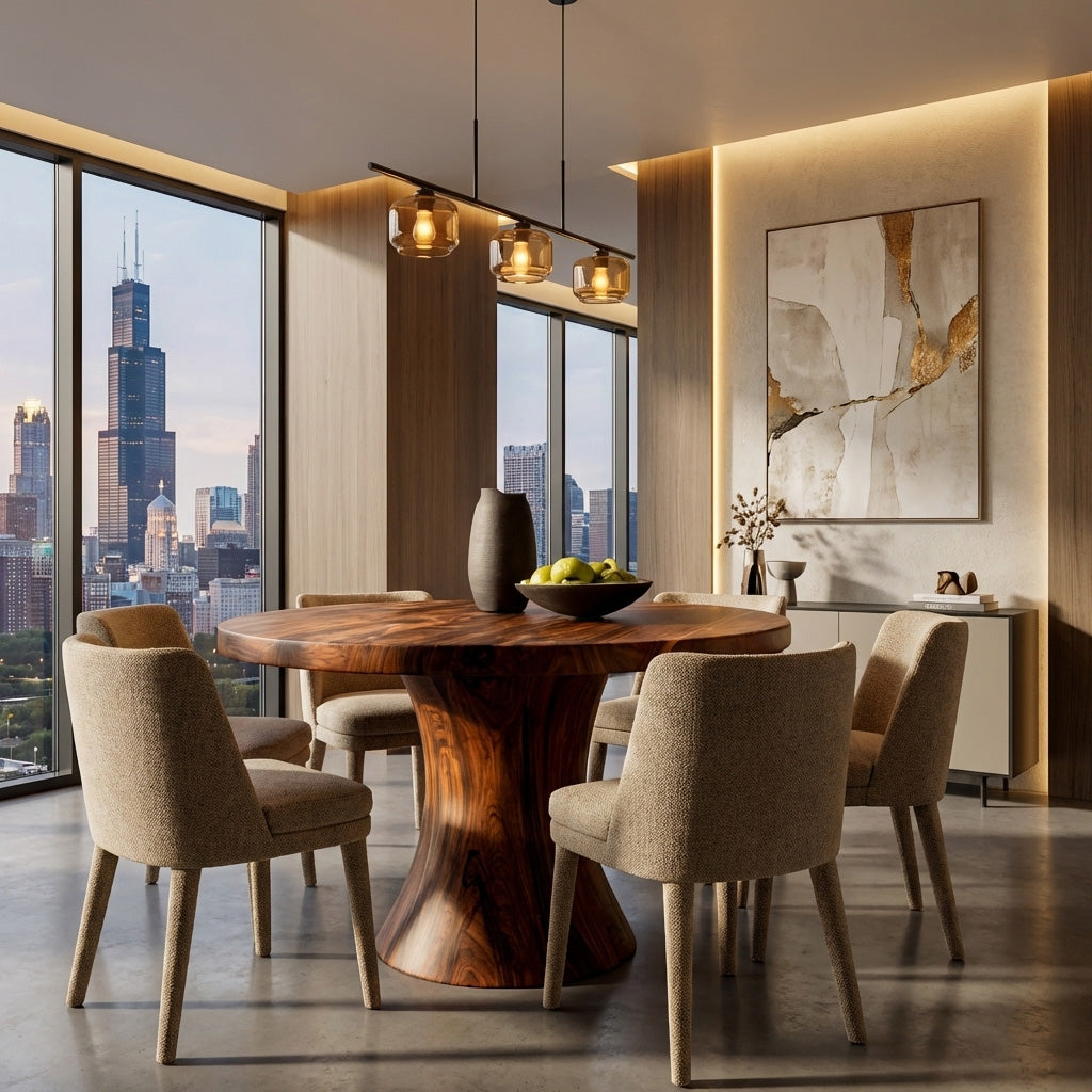 Artistic Pedestal Dining Table For Dining Furniture