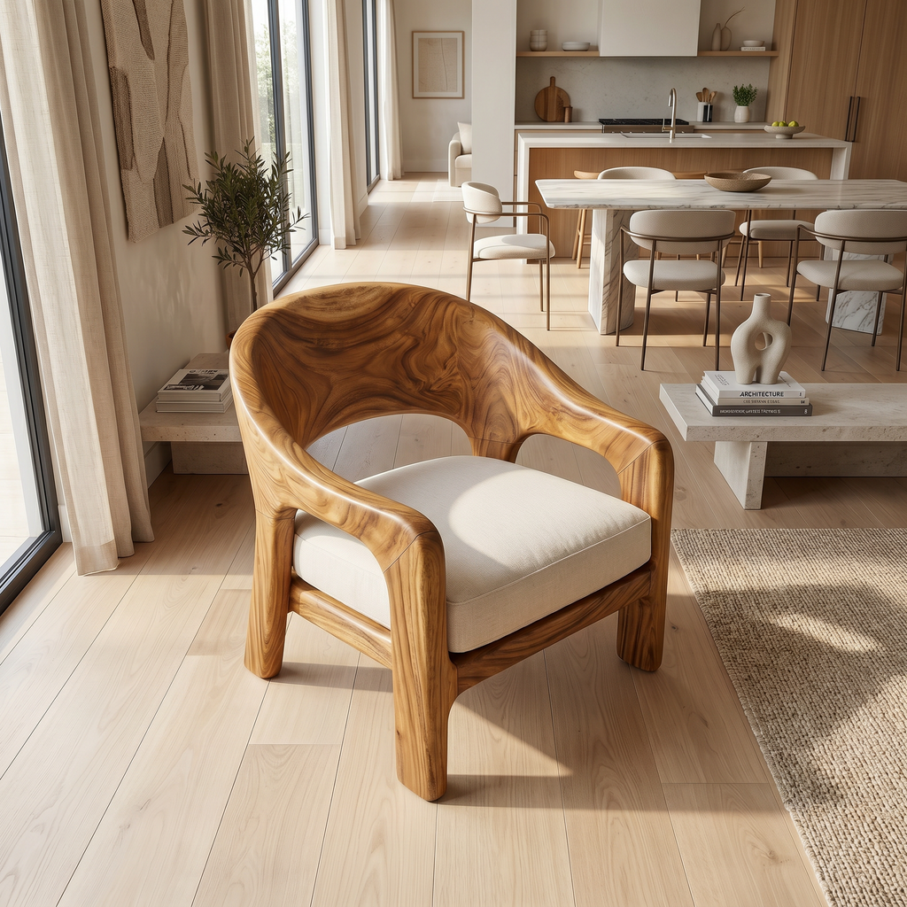 European Contemporary Lounge Chair Luxury Bedroom - view 2