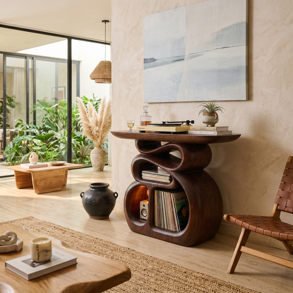 Contemporary Audio Stand For Entertainment Lounge Interior