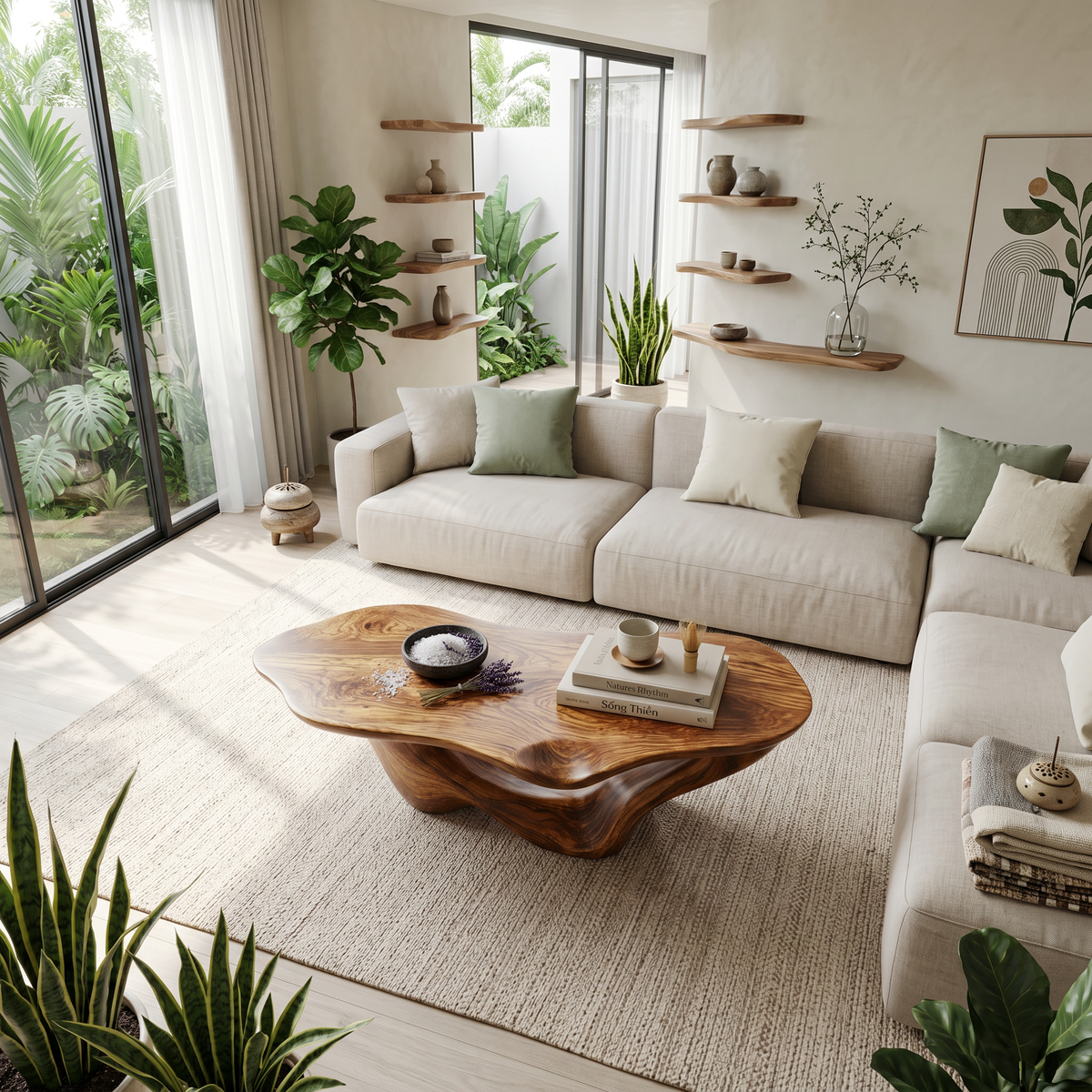 Farmhouse Coffee Table For Vintage Home Aesthetic - view 2