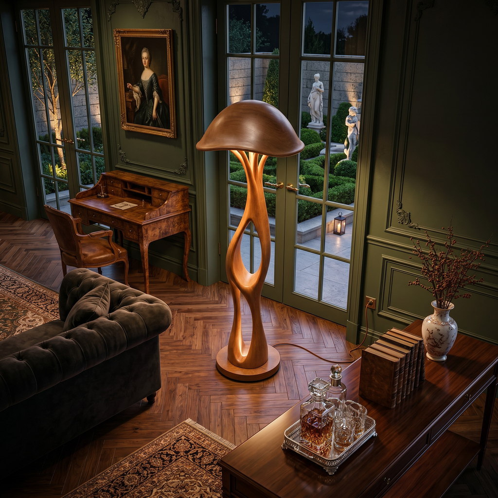 Contemporary Dome Mushroom Floor Lamp For Bedroom