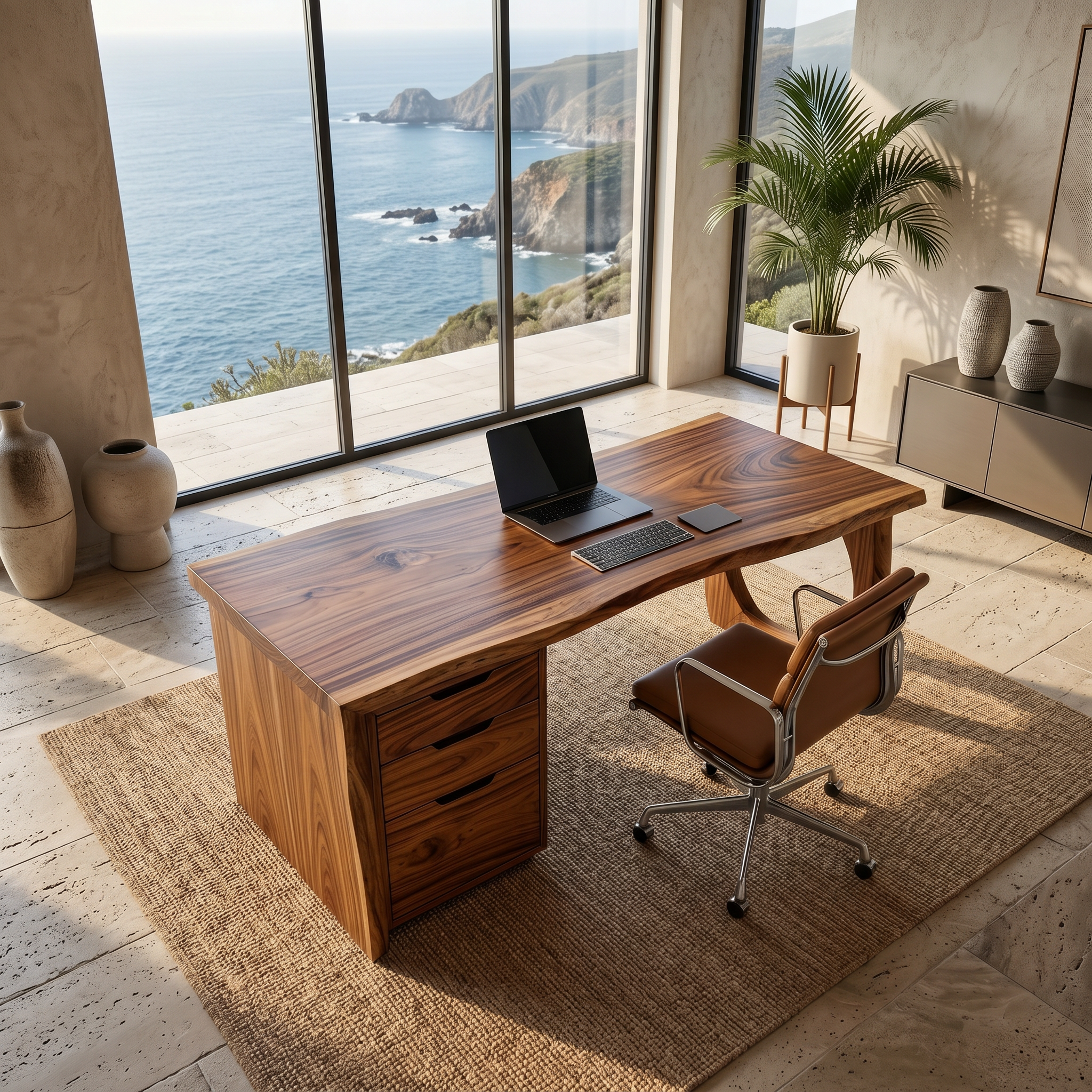 Contemporary Executive Desk Designer Workspace
